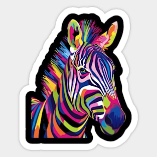 Zebra Majestic Manes Sticker